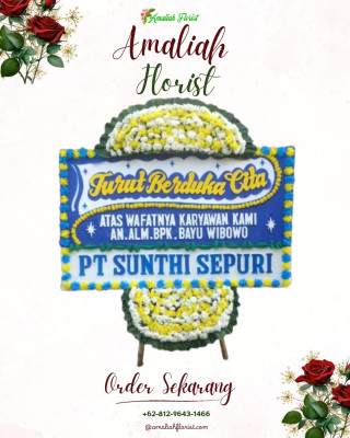 Papan Bunga Duka di Sumbersuko